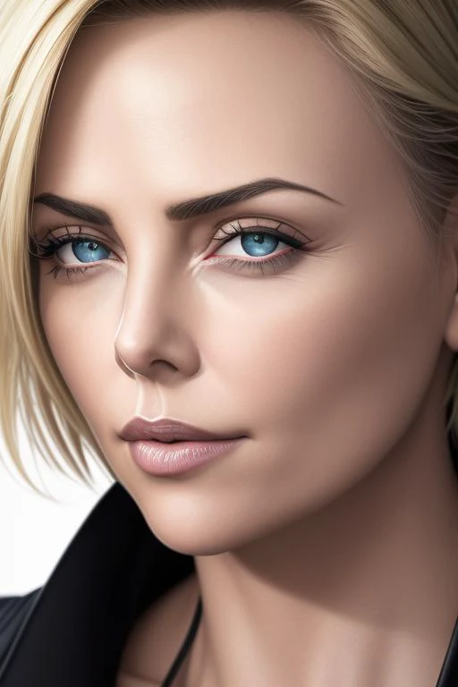 raw photo portrait, medium close shot, sd15-charlize-theron woman, (medium closeup:1.4), elegant, intricate, dslr, 8k, uhd, 1girl