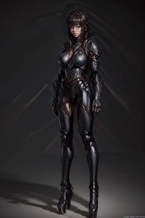 masterpiece, best quality, CG, wallpaper, HDR, high-definition, detailed, High quality, 1girl, ((Full body)), standing, symmetrical face, looking at viewer, woman, platform heels,<lora:more_details:0.8> <lora:th3p1t_v3:0.6> th3p1t <lora:1.5_perfect hands:1>
<lora:HXarmour_015:1>
