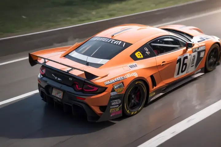 top quality, ray_tracing, 1car, racing