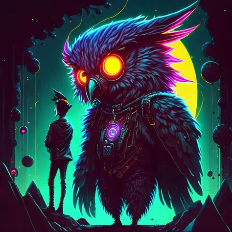 futurewave, vaporwave, weirdcore aurora, auroracore, synthwave, neonpunk owlfolk skald and some