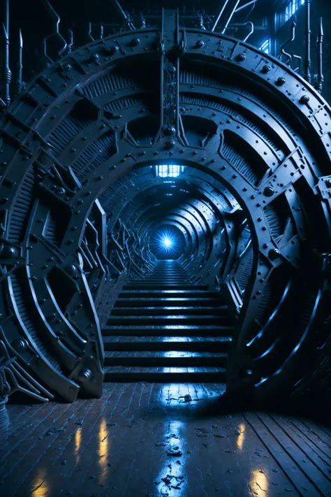 hdr, highest quality, cinematic lighting and particles, science fiction, stargate sg-1, stargate command gate room [this is not a part os the prompt - every image uses highres fix with 2x upscaling and 4x_RealisticRescaler_100000_G scaler]