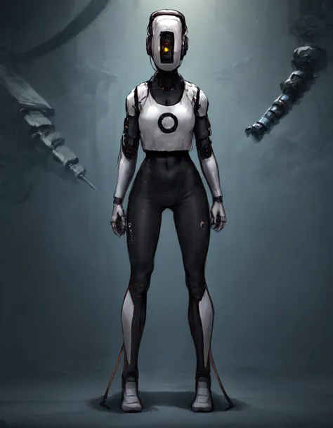 score_9, score_8_up, score_7_up, score_6_up, score_5_up, score_4_up, source_anime,  , Glados, standing