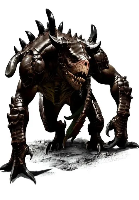 <lora:Deathclaw:0.8>, deathclaw, horror \(theme\),, (masterpiece, best quality, absurdres, detailed, ultra-detailed:1.3)