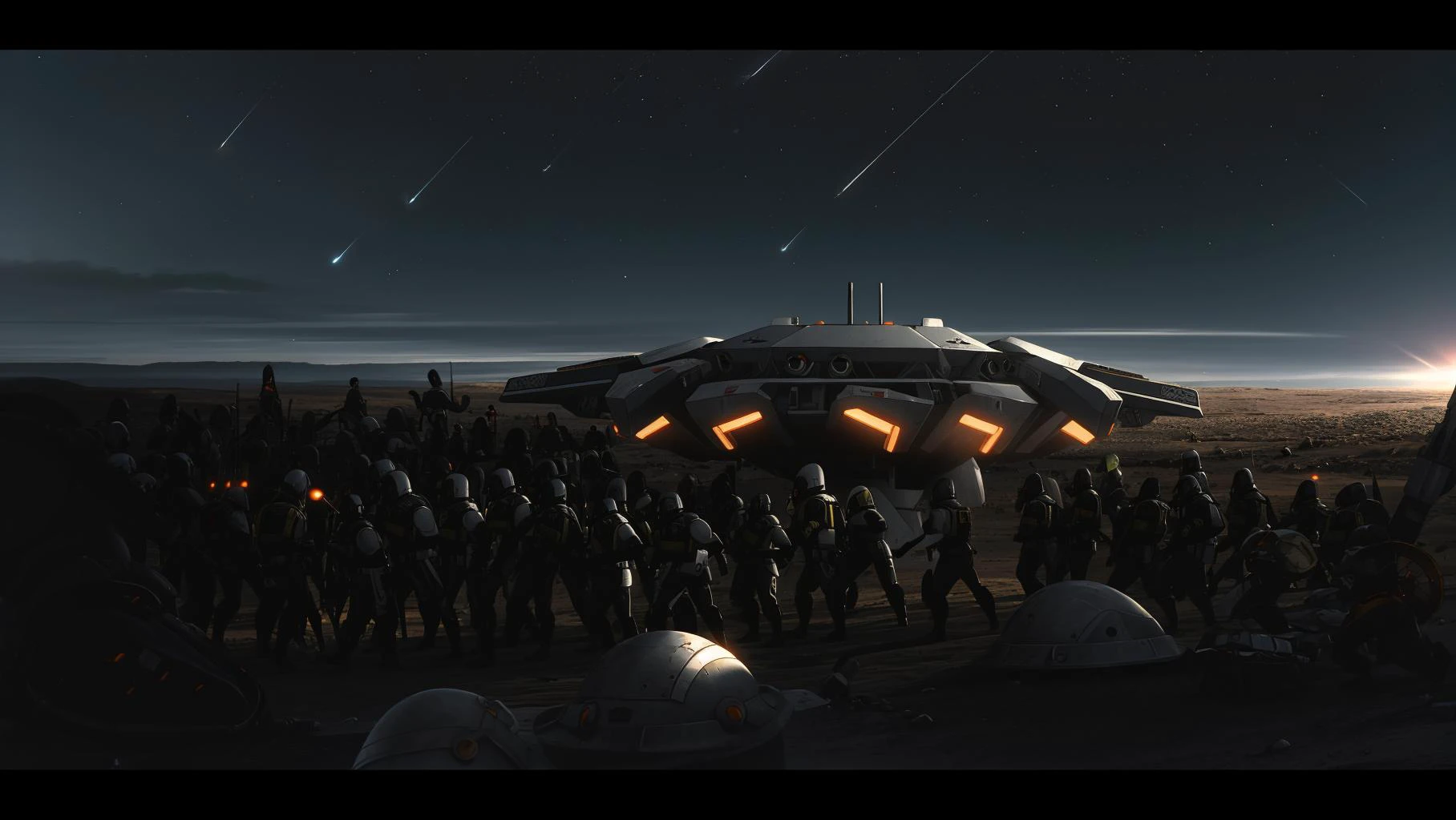 battle, epic, melee, battlefield, dramatic, (alien invasion:1.2), spaceships, daylight, close up,
hihtly detailed, cinematic, 8k, high contrast, sharp,
<lora:Napoleonic_Era_Battle_Painting:0.8>
