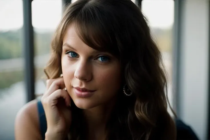 <lora:t4yl0rsw1ft:0.9>, a Realistic full body photo of t4yl0rsw1ft woman, 1girl, solo, long hair, looking at viewer, blue eyes, blonde hair, jewelry, lying, barefoot, blurry, lips, ring, on stomach, head rest, realistic, professional Photography, Photorealistic, detailed eyes, RAW, analog, sharp focus, 8k, HD, DSLR, high quality, Fujifilm XT3, film grain, award winning, masterpiece