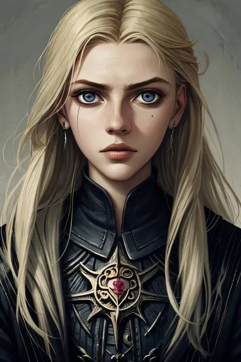 (style of Seb McKinnon:1.15), vexel style portrait of <lora:sd15_TessaGreiner_locon_24_v1-000015:1> TessaGreiner, face, eyes, tulip symbols