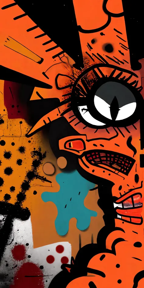 Savage ,expressive art, abstract, crazy ,urban textures <lora:tbh86-:1>