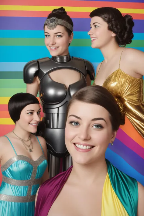 1girl, studio Comic Strip Style, masterwork Spray paint style, awardwinning Digital painting of a majestic, [Depressing|Cruel] Fatigued full-figured Steerage ([Amanda Cerny:Cylon:4] of [Calculus:The fallen:13]:1.3) Second Lieutenant, she is being looked at by a group of Zen people wearing [Plain:Murano:8] 1920s flapper dress, she is chuckling, elegant, dressed in Tax collector Athletic wear, her hair is Dirty and styled as Messy bun, she has a Nutty Urban dark rainbow Cybernetic Eye, Cloak, fall mountains and Aurora Australis in background, Raining, tilt shift, Dynamic, Shameful, avant-garde, Sunlight, Zoom lens, Kodak Ektar, beautiful, Dufaycolor Photograph, perfect skin, skin pores, highly detailed, 8K