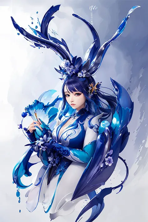 Colorful, multiple colors, intricate detail, splash screen, photorealistic, intricately detailed fluid gouache painting, calligraphy, acrylic, watercolor art, Masterpiece, best quality, 1girl, <lora:kwFemaleBeta32_v13:0.6>, waifu