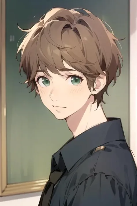 masterpiece, best quality, sketch, 1boy, solo, male focus, looking at viewer, , , , realistic, <lora:agatsuma_omoi_omoware:0.74>, agatsuma_omoi_omoware, brown hair, green eyes, , , 8k resolution