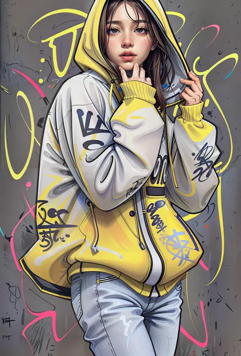 (masterpiece:1.4, best quality:1.4), (realistic:1.6, photorealistic:1.6),
1girl, black hair, blue pants, cowboy shot, denim, hood, hood down, hooded jacket, hoodie, jeans, lips, long hair, long sleeves, looking at viewer, pants, parted lips, sleeves past wrists, solo, standing