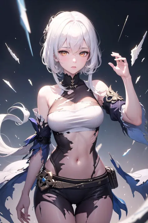 a close up of a woman in a costume holding a sword, a portrait inspired by Leng Mei, trending on cg society, rococo, anime girl cosplay, tifa lockhart with white hair, cosplay, 2 b, 2b, anime cosplay, 2b from nier automata, 2 b from nier automata, white haired deity, full body xianxia