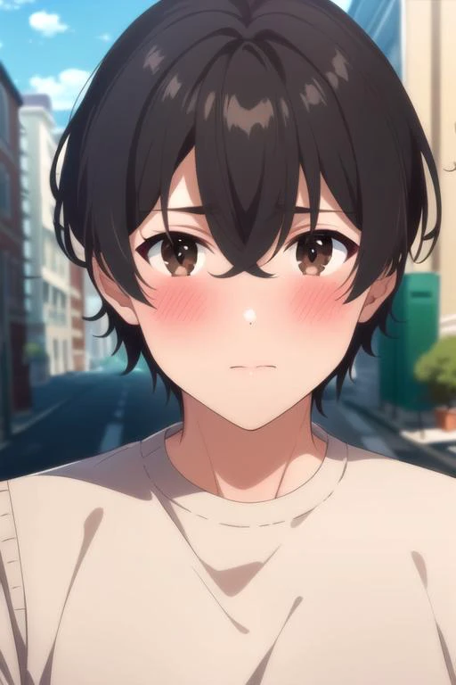 (best quality:1.1), (masterpiece:1.4), , 1boy, solo, male focus, , , , , realistic, <lora:ryuuto_kashima:0.9>, ryuuto_kashima, black hair, brown eyes, sweatshirt, , ancient greece, 32k resolution