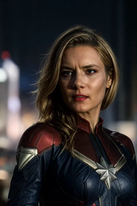 movie still, Captain Marvel, standing, face closeup, at night, glowing light, city skyline, sharp focus, cinematic shot, (high detailed skin:1.1)
<lora:0more_details:1> <lora:katheryn_winnick_lora_v02:1> katwinnick