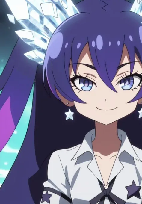 portrait, looking at viewer, <lora:DayBreakIllusion:0.8>, Seira_Magical, solo, smile, closed mouth,