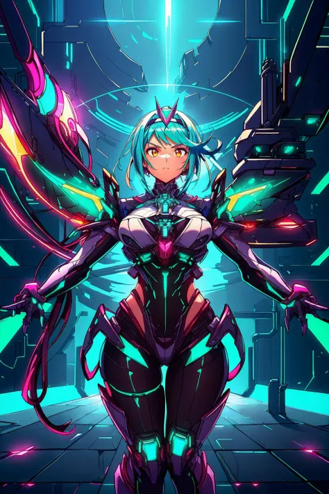 Hot insect humanoid female, Guyver style, SFW version, eyeballless eyes, scaraber reploid, bellows tail, cel shade adult animation, alien queen, serpentine pose,