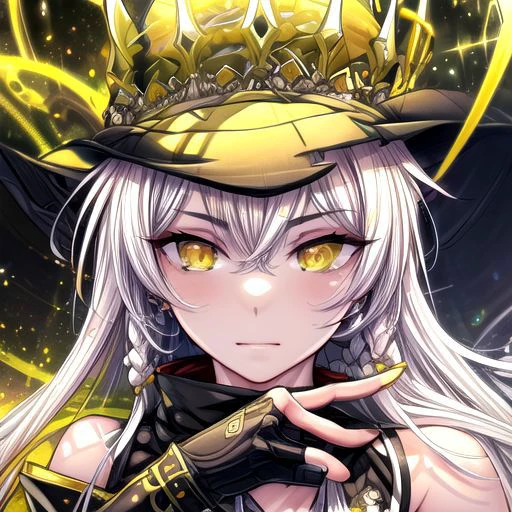 hilda, yellow eyes, long hair, very long hair, braid, twin braids, white hair, hat, leotard, see-through, witch hat, fingerless gloves, jewelry, black gloves, (masterpiece:1.2), best quality, high resolution, unity 8k wallpaper, (illustration:0.8), (beautiful detailed eyes:1.6), extremely detailed face, perfect lighting, extremely detailed CG, (perfect hands, perfect anatomy), (masterpiece:1.1), (best quality:1.1), 1girl, Real light and shadow, 4k, 8k, wallpaper,epic, detail texture, white hair, (yellow eyes:1.5), ((((whitehair:1.35, medium hair)))),intricate eyes,beautiful detailed eyes,symmetrical eyes,big eyes:1.5,(((lustrous skin:1.5,bright skin: 1.5,skin tanned,shiny skin,very shiny skin,shiny body,plastic glitter skin,exaggerated shiny skin,illuminated skin))),(detailed body,(detailed face)), cute, erotic,daring, (dynamic pose:1.0),happy,smile,(centered,scale to fit dimensions,Rule of thirds), highres,sharp focus,(ultra detailed,extremely detailed),(photorealistic artwork:1.37),(extremely detailed CG unity 8k wallpaper),(((vibrant colors,vibrant theme))),(intricate),(masterpiece),(best quality),