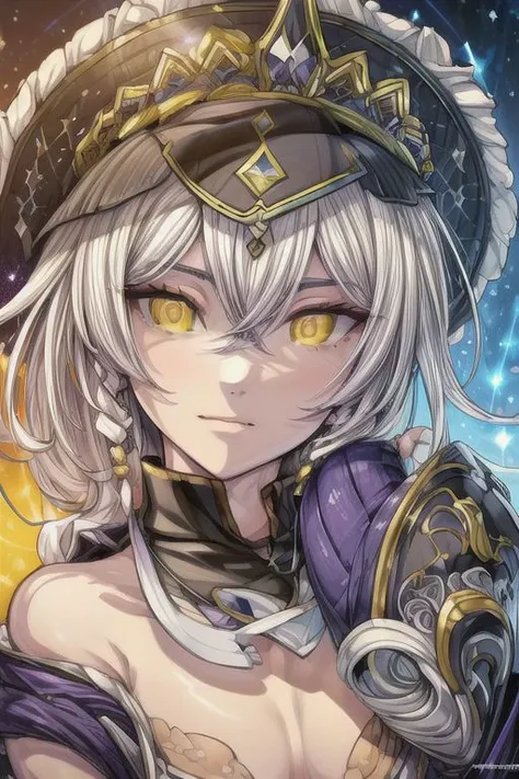 hilda, yellow eyes, long hair, very long hair, braid, twin braids, white hair, hat, leotard, see-through, witch hat, fingerless gloves, jewelry, black gloves, (masterpiece:1.2), best quality, high resolution, unity 8k wallpaper, (illustration:0.8), (beautiful detailed eyes:1.6), extremely detailed face, perfect lighting, extremely detailed CG, (perfect hands, perfect anatomy), (masterpiece:1.1), (best quality:1.1), 1girl, Real light and shadow, 4k, 8k, wallpaper,epic, detail texture, white hair, (yellow eyes:1.5), ((((whitehair:1.35, medium hair)))),intricate eyes,beautiful detailed eyes,symmetrical eyes,big eyes:1.5,(((lustrous skin:1.5,bright skin: 1.5,skin tanned,shiny skin,very shiny skin,shiny body,plastic glitter skin,exaggerated shiny skin,illuminated skin))),(detailed body,(detailed face)), cute, erotic,daring, (dynamic pose:1.0),happy,smile,(centered,scale to fit dimensions,Rule of thirds), highres,sharp focus,(ultra detailed,extremely detailed),(photorealistic artwork:1.37),(extremely detailed CG unity 8k wallpaper),(((vibrant colors,vibrant theme))),(intricate),(masterpiece),(best quality),