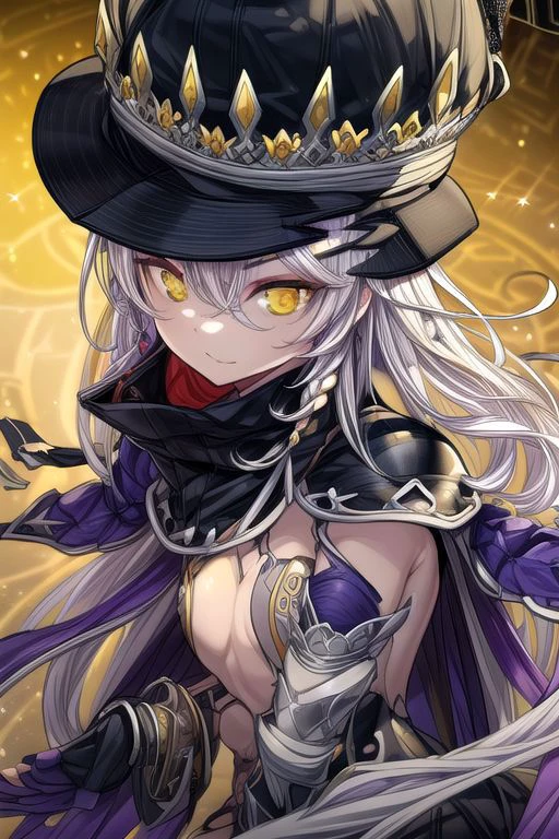 hilda, hilda, yellow eyes, long hair, very long hair, braid, twin braids, white hair, hat, witch hat, fingerless gloves, jewelry, black gloves, (masterpiece:1.2), best quality, high resolution, unity 8k wallpaper, (illustration:0.8), (beautiful detailed eyes:1.6), extremely detailed face, perfect lighting, extremely detailed CG, (perfect hands, perfect anatomy), (masterpiece:1.1), (best quality:1.1), 1girl, Real light and shadow, 4k, 8k, wallpaper,epic, detail texture, white hair, (yellow eyes:1.5), ((((whitehair:1.35, medium hair)))),intricate eyes,beautiful detailed eyes,symmetrical eyes,big eyes:1.5,(((lustrous skin:1.5,bright skin: 1.5,skin tanned,shiny skin,very shiny skin,shiny body,plastic glitter skin,exaggerated shiny skin,illuminated skin))),(detailed body,(detailed face)), cute, erotic,daring, (((medieval man armor,adventurer man armor,winter coat))),(((intricate outfit,intricate clothes, ushanka, embroidered outfit,ornate outfit,embroidered clothes,ornate armor))), (dynamic pose:1.0),happy,smile,(centered,scale to fit dimensions,Rule of thirds), highres,sharp focus,(ultra detailed,extremely detailed),(photorealistic artwork:1.37),(extremely detailed CG unity 8k wallpaper),(((vibrant colors,vibrant theme))),(intricate),(masterpiece),(best quality),
