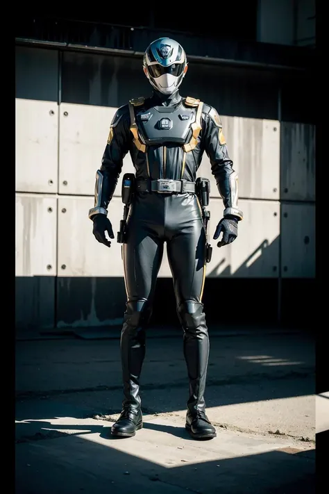 (masterpiece), best quality, perfect, ((1 man)), full body, suit, masked, helmet, SPD, multiple views, <lora:SPD-02:0.9>