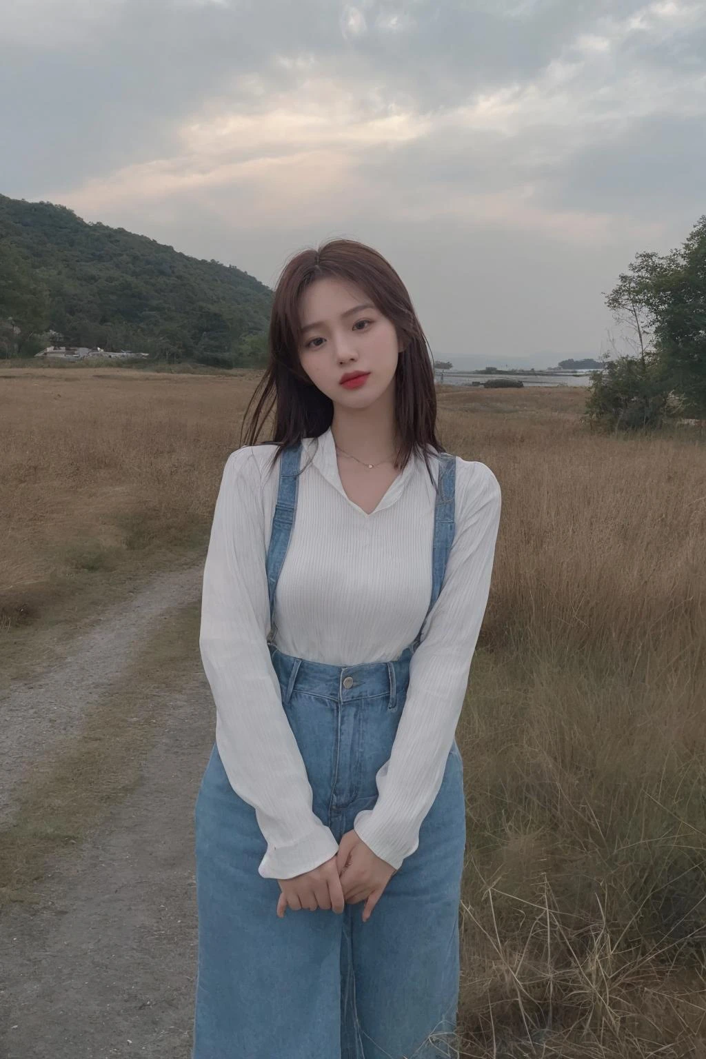 1girl, solo, woman, sicakorean, cute korean girl, cute woman, 22year old woman, outdoor, blue sky, white clouds, (full_body_shot), (instagram, instagram style), ((8K, UHD, realistic, photorealistic,
masterpiece, ultrahigh-quality, high_detailed)), (hyperrealistic background, detailed background, photorealistic) <lora:sicaface_v1:0.73>
