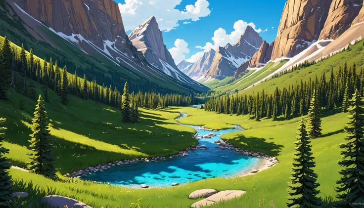 hidden mountain valley <lora:Earth35:0.4>