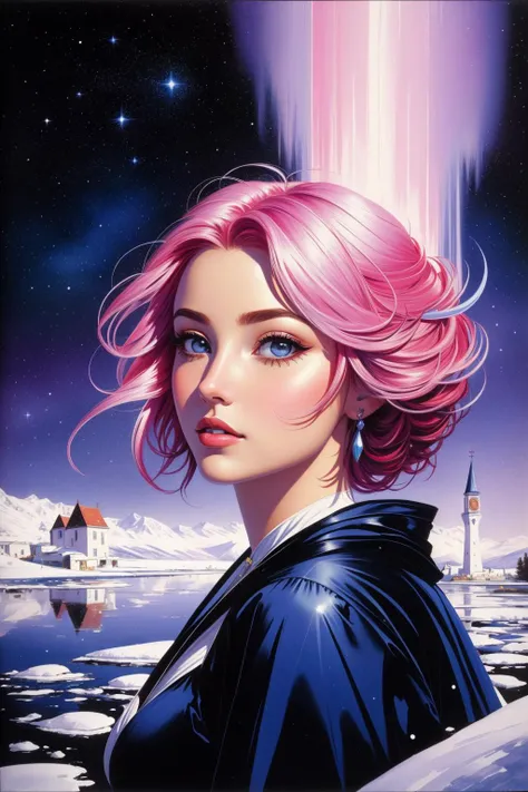 1girl, (romanticism art by Christian Wilhelm Allers:1.3) , portrait art, colorful Color splash, majestic, behance, landscape of a [Hyperdetailed|Gloomy] Aggressive ([Alberobello|The House of the Undying in Qarth]:1.3) from inside of a Fjord, lush field and Canis Major constellation in background, Winter, Illustration, Hopeless, Neo-Fauvism, Ethereal Lighting, F/14, Primary Colors, multidimensional, Impressionism, artstation, Flickr, otherworldly