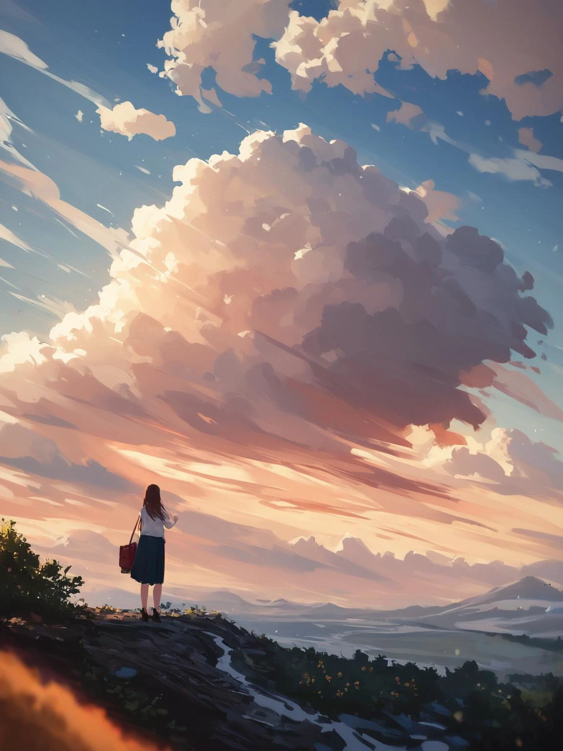 score_9, score_8_up, score_7_up, score_6_up, BREAK
CONCEPT_Oversized_Animal_ownwaifu,
oversized animal,
1girl, outdoors, cloud, standing, sky, from behind, day,
<lora:PONYXL_CONCEPT_Oversized_Animal_ownwaifu:0.9> , depth of field
,