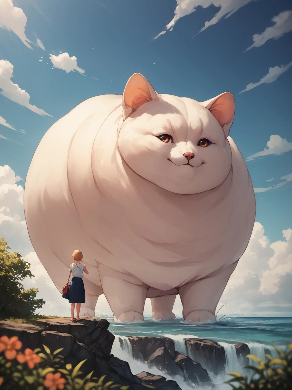 score_9, score_8_up, score_7_up, score_6_up, BREAK
CONCEPT_Oversized_Animal_ownwaifu,
oversized animal,
1girl, outdoors, cloud, standing, sky, from behind, day,
<lora:PONYXL_CONCEPT_Oversized_Animal_ownwaifu:0.9> , depth of field
,