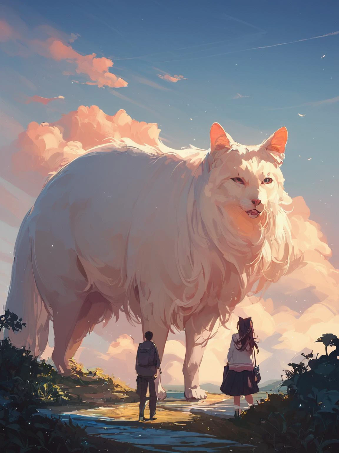 score_9, score_8_up, score_7_up, score_6_up, BREAK
CONCEPT_Oversized_Animal_ownwaifu,
oversized animal,
1girl, outdoors, cloud, standing, sky, from behind, day,
<lora:PONYXL_CONCEPT_Oversized_Animal_ownwaifu:1> , depth of field
,