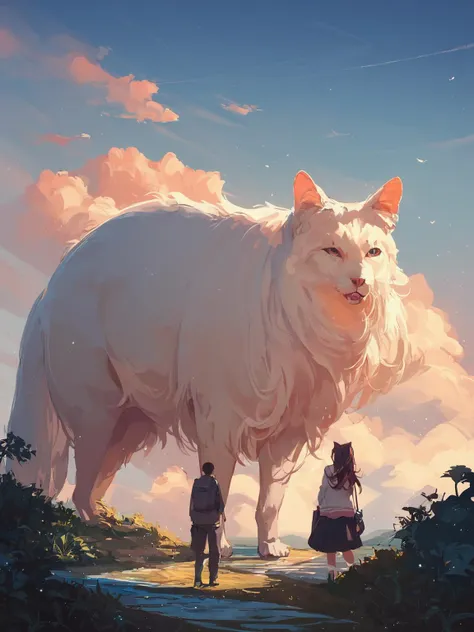 score_9, score_8_up, score_7_up, score_6_up, BREAK
CONCEPT_Oversized_Animal_ownwaifu, 
oversized animal,  
1girl, outdoors, cloud, standing, sky, from behind, day, 
<lora:PONYXL_CONCEPT_Oversized_Animal_ownwaifu:1> , depth of field 
,