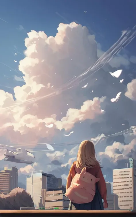 score_9, score_8_up, score_7_up, score_6_up, BREAK
CONCEPT_Oversized_Animal_ownwaifu, 
oversized animal,  
1girl, outdoors, cloud, standing, sky, from behind, day, 
<lora:PONYXL_CONCEPT_Oversized_Animal_ownwaifu:0.9> , depth of field 
,