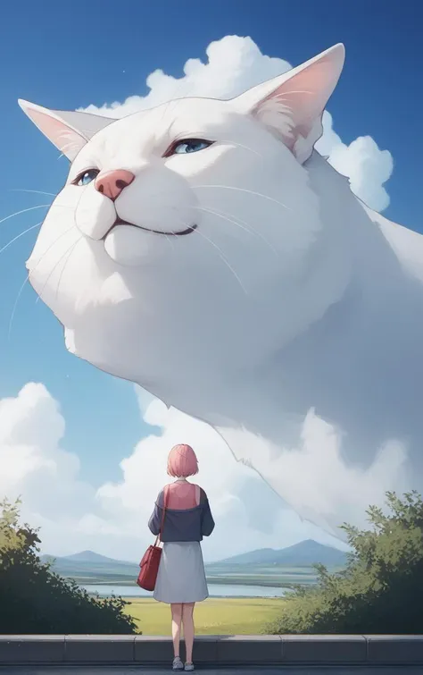 score_9, score_8_up, score_7_up, score_6_up, BREAK
CONCEPT_Oversized_Animal_ownwaifu, 
oversized animal,  
1girl, outdoors, cloud, standing, sky, from behind, day, 
<lora:PONYXL_CONCEPT_Oversized_Animal_ownwaifu:1> , depth of field 
,