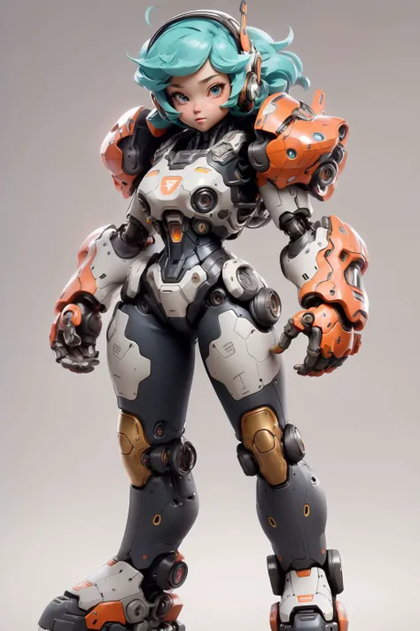 1girl,<lora:nijiMecha:0.7>,mecha, robot, armor, bodysuit, mechanical arms, science fiction, <lora:chibi-v1:1>, chibi, (masterpiece, best quality, high quality, highres, ultra-detailed),
