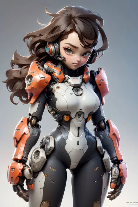 1girl,<lora:nijiMecha:0.7>,mecha, robot, armor, bodysuit, mechanical arms, science fiction, <lora:chibi-v1:1>, chibi,, (masterpiece, best quality, high quality, highres, ultra-detailed),