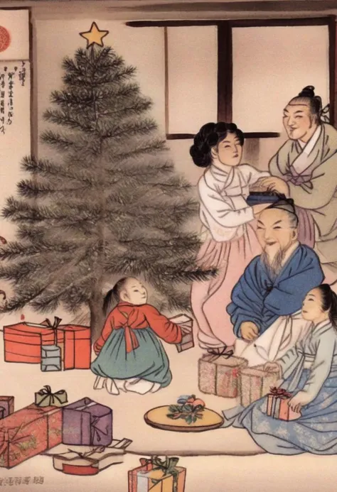 high quality,6+girls are playing in a chinese painting style,
