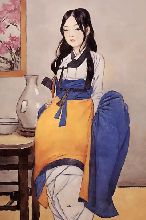 oil painting, vivid colors, beautiful light,
masterpiece, best quality, 1girl, <lora:kwFemale_Beta40-SDXL_v1:1>, asian,waifu,cleavage