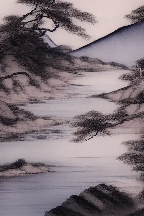 river, shinyunbok painting