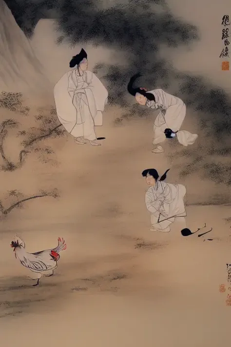 chicken, shinyunbok painting