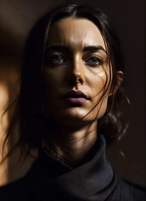 A stunning intricate full color portrait of (sks woman:1),wearing a black turtleneck, epic character composition, by ilya kuvshinov, alessio albi, nina masic, sharp focus, natural lighting, subsurface scattering, f2, 35mm, film grain, <lora:locon_jennifertilly_v1_from_v1_64_32:1.4>