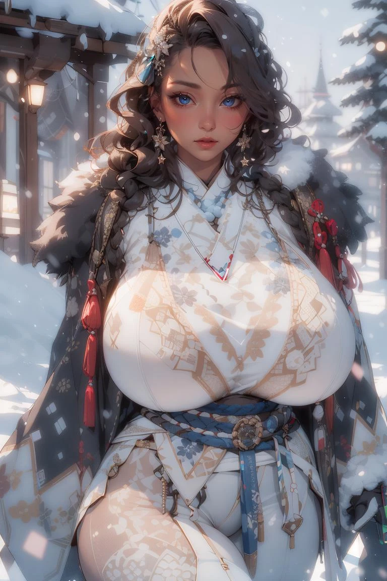 1girl, volumetric light, (bright scene:1.5), perfect lighting, village, depth of field, bokeh ,hair ornament, (huge breast:1.5) photography, masterpiece, best quality,HDR, highres,realistic details,40K, HDR, highres,
<lora:sxz-niji-v2:0.4> , <lora:ice-style-samurai-darquelilly-v1:1>, icestylesamurai, dark skin, gloves, wide sleeves, , tassel, sash, fur trim, perfect ass, thick thighs, pants,