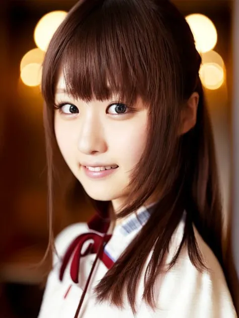 masterpiece, realistic, high quality, japan girl, skinny, Round pupils, jyoshi koukousei, (Rim Lighting, depth of field blur, Boken), ultra-detailed