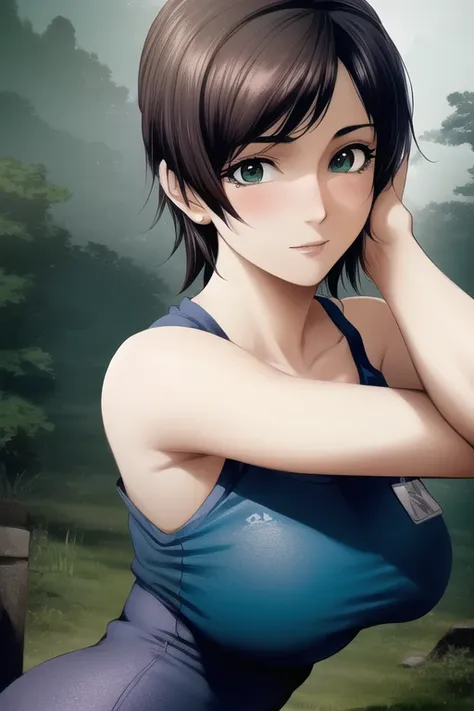 A ((close-up portrait)) of a (cute (young)) NewLaraCroftV2, (wearing a ((beautiful yoga outfit))), green shirt, sleeveless shirt, medium breasts, (confident expression:1.2), (smug:0.8), detailed background, overgrown ruins backdrop, outdoors, cinematic lighting, action pose, dynamic pose, epic, (extremely detailed CG unity 8k wallpaper), upper body photo of the most beautiful artwork in the world, professional majestic oil painting

(by Range Murata:1.0), (by Taka Tony:1.0), by Jeremy Lipking,

 <lora:konKitStyleLora_1:0.6>