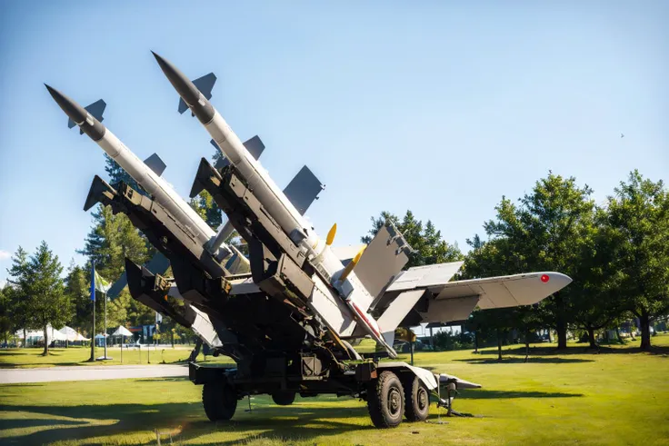 (masterpiece, best quality:1.2), ultra-detailed, Anti-air Missile, (realistic:1.5), <lora:EdobAntiAir_v1.0:0.8>