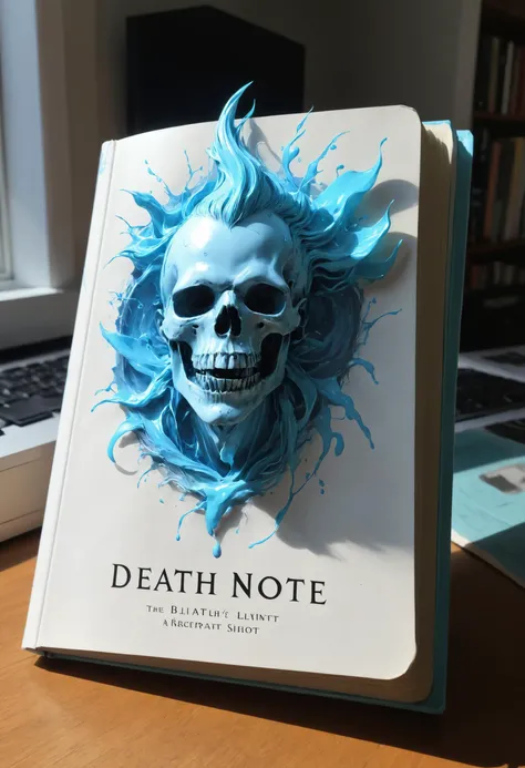 My man was kinda the best ghost, He gifted me a new rap book that's prob'ly a Death Note, <lora:paintmgc:0.8> paintmgc, <lora:RMSDXL_Creative:0.8>, Natural Light, <lora:Bio-Luminescence:0.8> bioluminescent, glowing