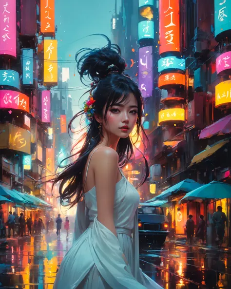 1girl, colors, Anime style photo, Manga style, Digital art, glow effects, Hand drawn, render, 8k, octane render, cinema 4d, blender, dark, atmospheric 4k ultra detailed, cinematic sensual, Sharp focus, humorous illustration, hyperrealistic, big depth of field, Masterpiece, colors, 3d octane render, 4k, concept art, trending on artstation, hyperrealistic, Vivid colors,, modelshoot style, (extremely detailed CG unity 8k wallpaper), professional majestic oil painting by Ed Blinkey, Atey Ghailan, Studio Ghibli, by Jeremy Mann, Greg Manchess, Antonio Moro, trending on ArtStation, trending on CGSociety, Intricate, High Detail, Sharp focus, dramatic, photorealistic painting art by midjourney and greg rutkowski,
