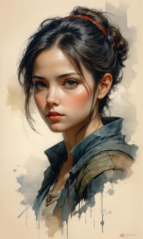 Girl portrait, a painting of a woman Pencil Sketches by Albert Eckhout enchanting, full color, sticker of a full body picture of a beautiful woman, highly detailed beautiful face, freedom, soul, digital illustration, approaching perfection, dynamic, highly detailed, watercolor painting, artstation, concept art, smooth, sharp focus, illustration in the style of artists like Russ Mills, Sakimichan, Wlop, Lois, Art Germ, Darek Zabrocki, and Jean-Baptiste Monge, ultra HD masterpiece, award winning work<lora:xl_more_art-full_v1:0.3>