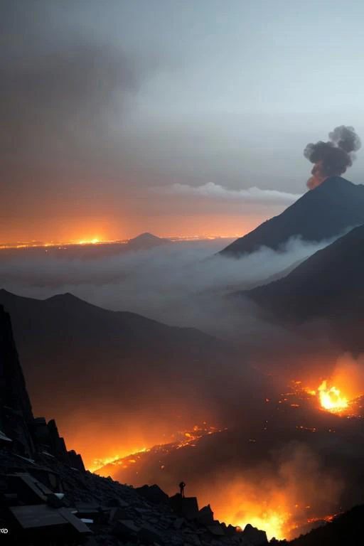 big riots in chile, chilean people against Boric, dropping cocktail molotov bottles on police, chileans people everywhere, fires, explosions, black blocks, science fiction tank, tactical tank, , civil war, science fiction, cinematic lighting, night time, volumetric light, imax, dslr, highly detailed, volumetric fog, dystopian vibes, dutch angle, cinematic angle