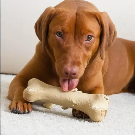 dog, chewing bone, vhslora