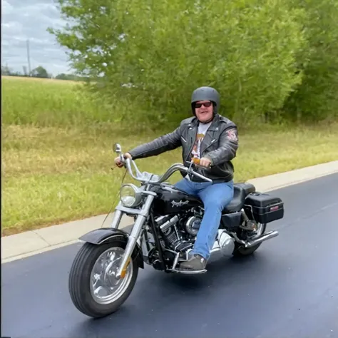 man, riding harley, vhslora